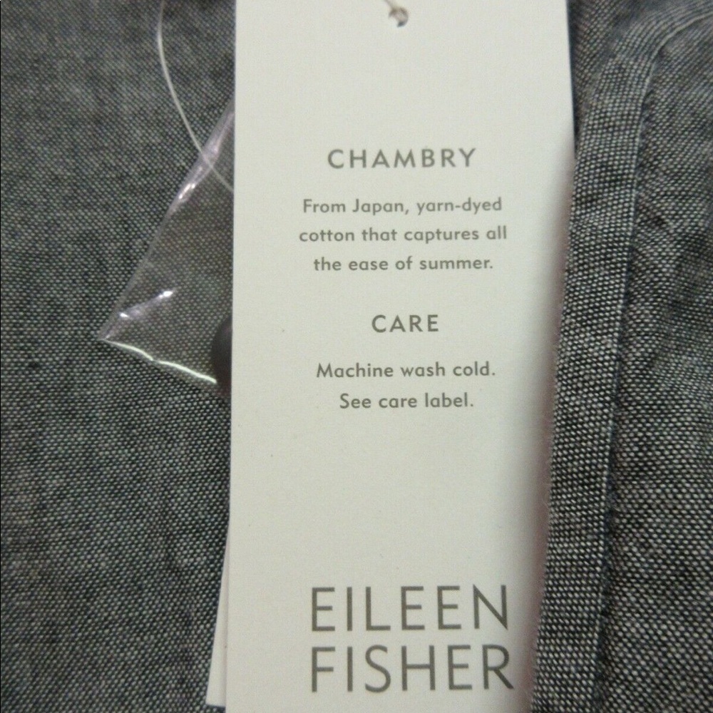 Eileen Fisher chambray blue jacket Medium NWT - Picture 3 of 4